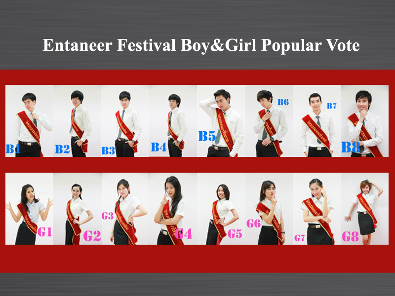 Entaneer Festival Boy&Girl Popular Vote !!