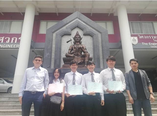นิสิตสาขาวิศวกรรมโยธา รับรางวัล Thai TCA Senior project Awards